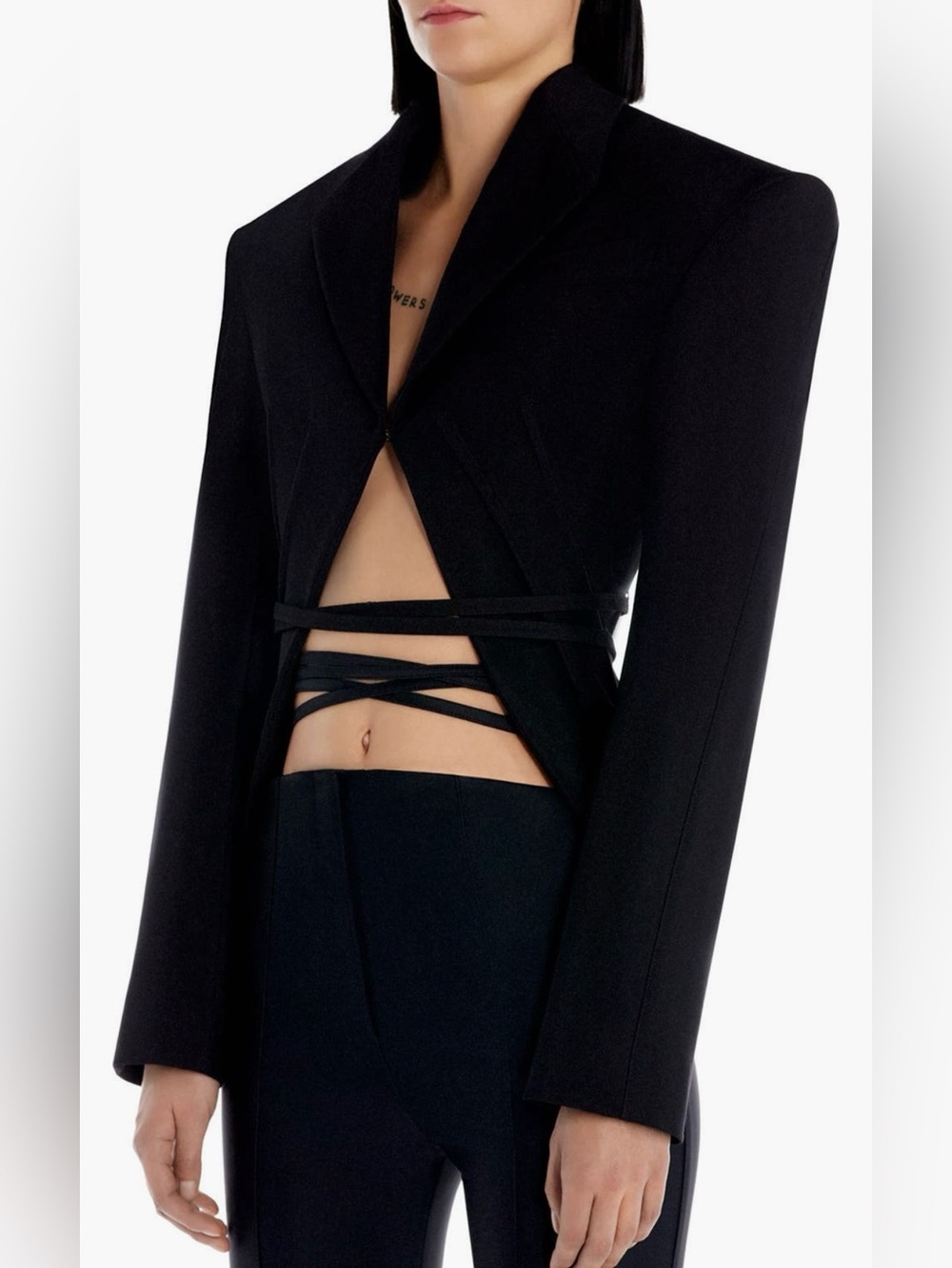 MUGLER BLAZER Black with Straps